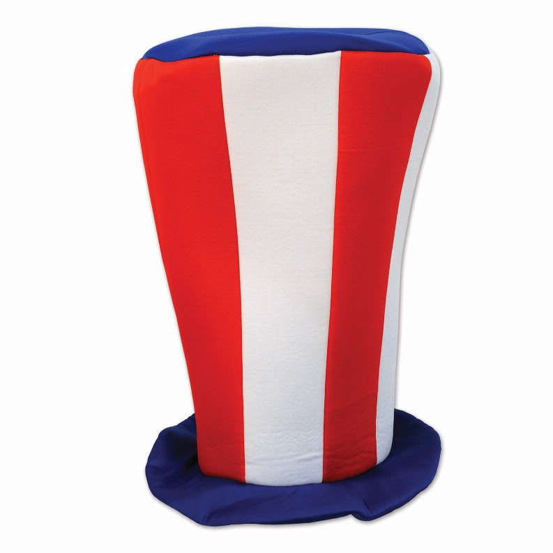 Plush(Multiple Themed Designs Available)   Patriotic Patriotic Plush Tall Top Hat