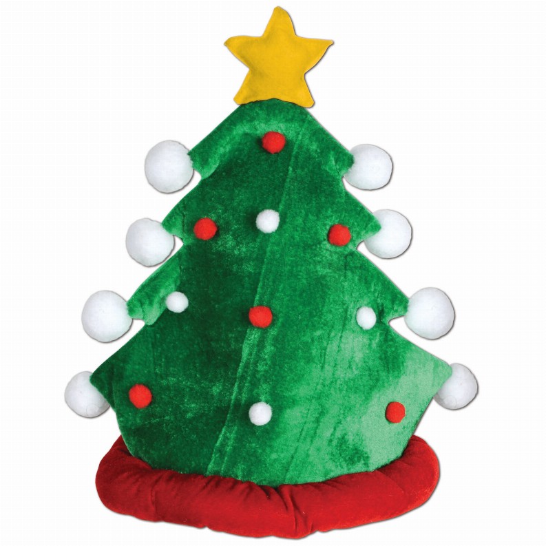 Plush(Multiple Themed Designs Available)   Christmas/Winter Plush Christmas Tree Hat