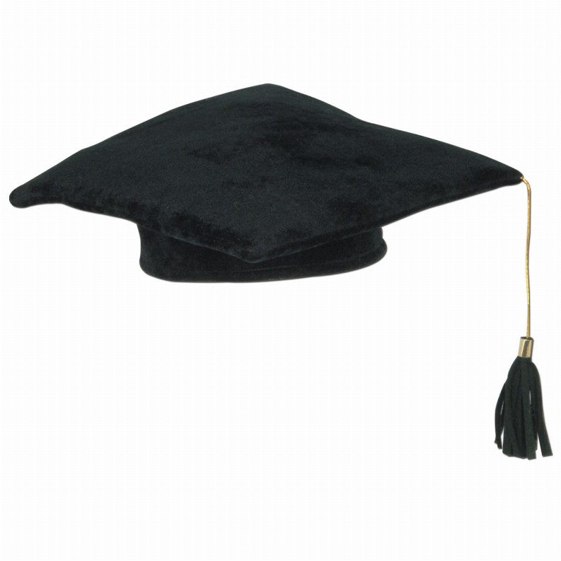 Plush(Multiple Themed Designs Available)   Graduation Black Plush Graduate Cap