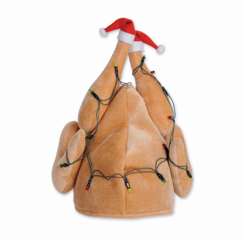 Plush(Multiple Themed Designs Available)   Christmas/Winter Plush Light-Up Christmas Turkey Hat