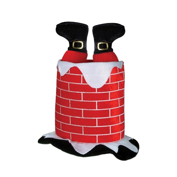 Plush(Multiple Themed Designs Available)   Christmas/Winter Plush Santa Chimney Hat