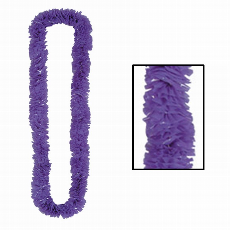 Poly Leis - Luau Purple Soft-Twist Poly Leis