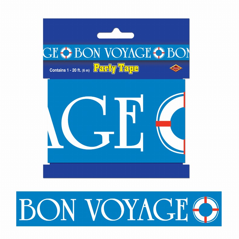 Poly - Nautical Bon Voyage Party Tape