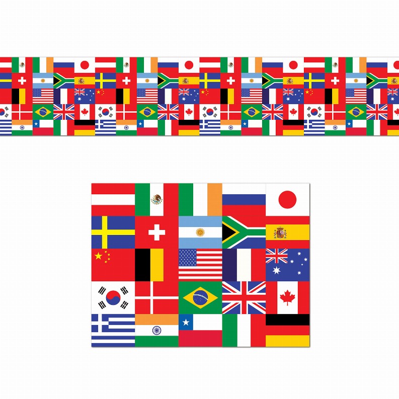 Poly - International Int'l Flag Poly Decorating Material