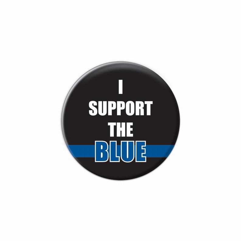 Printed Buttons - I Support The Blue Button