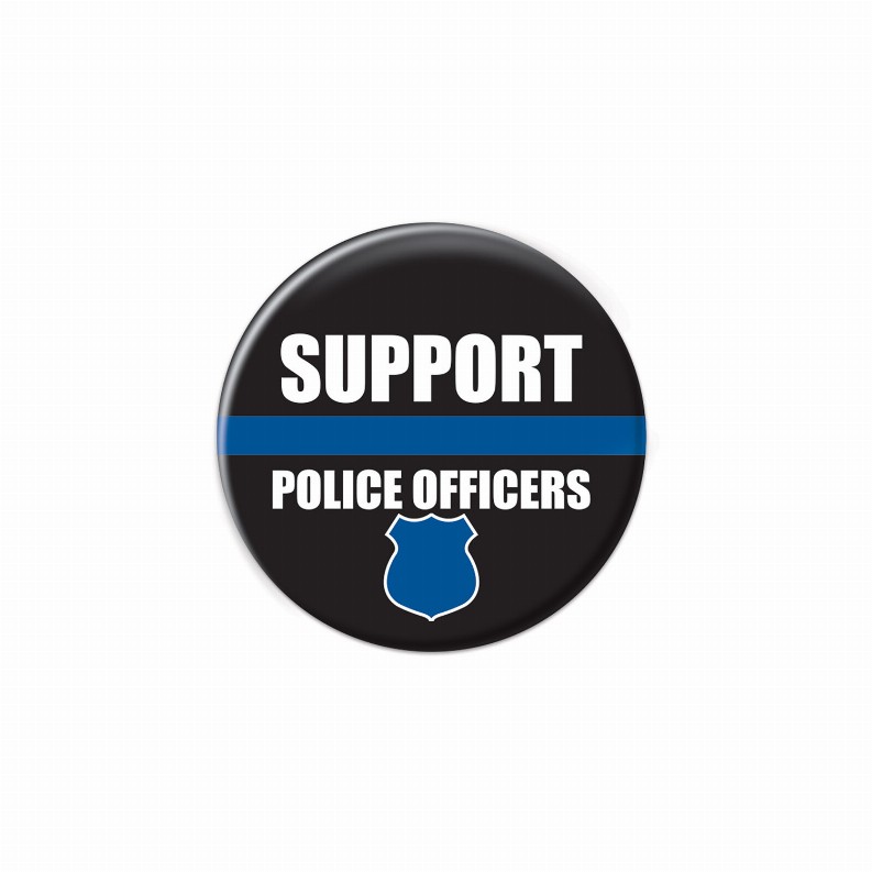 Printed Buttons - Support Police Officers Button