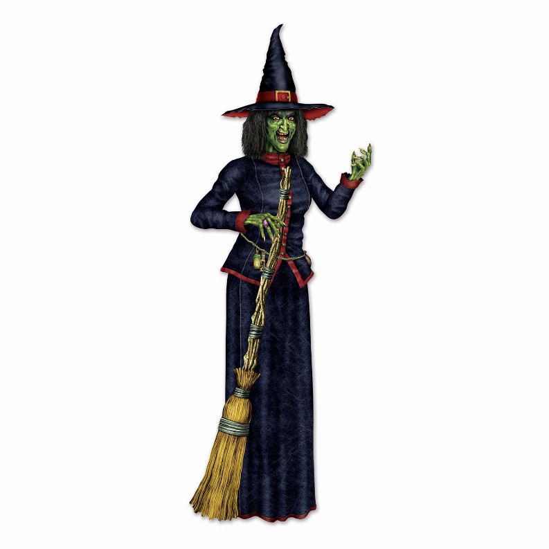 Printed One Side  - Halloween Jointed Witch