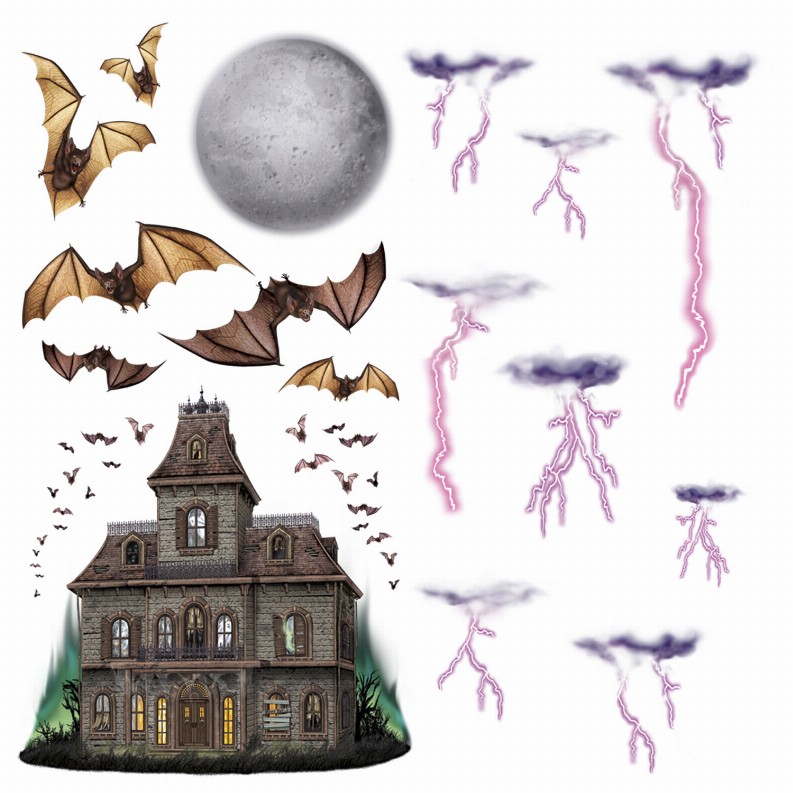 Props - Halloween Haunted House & Night Sky Props