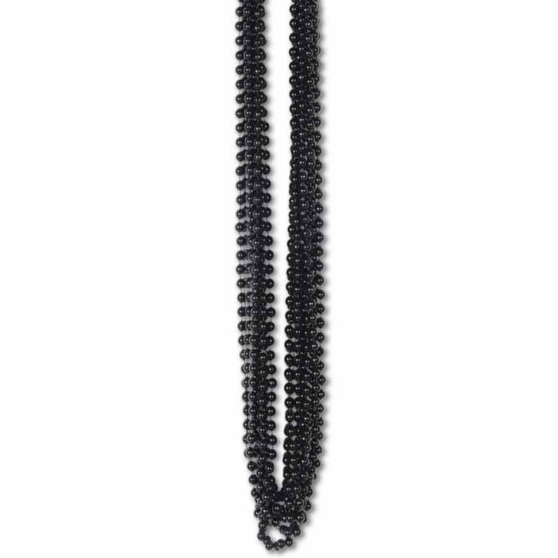 Round Party Beads  - General Occasion Black Bulk Party Beads - Small Round