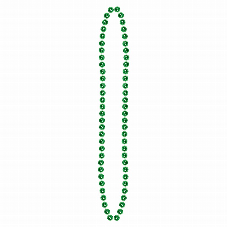 Round Party Beads  - General Occasion Green Bulk Party Beads - Small Round