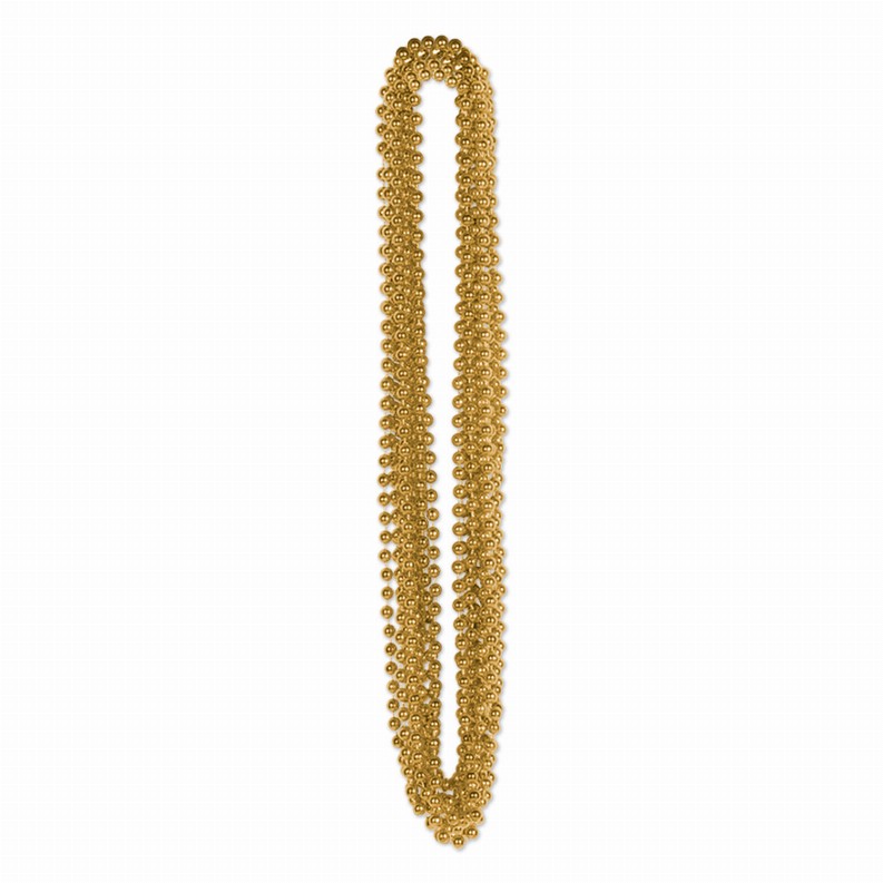 Round Party Beads  - General Occasion Party Beads - Small Round gold