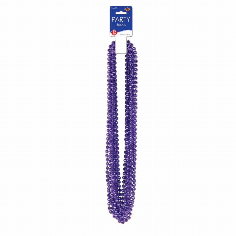 Round Party Beads  - General Occasion Party Beads - Small Round purple