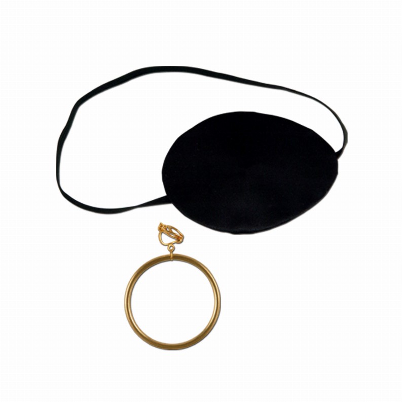 Sets  - Pirate Pirate Eye Patch With Plastic Earring