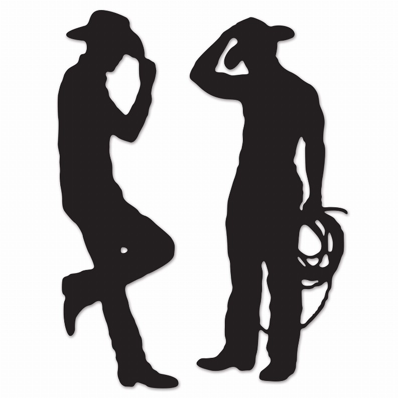 Silhouettes  - Western Cowboy Silhouettes