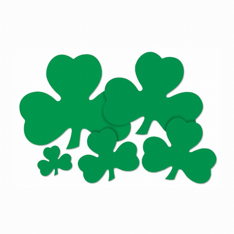 Silhouettes  - St. Patricks Printed Shamrock Cutout