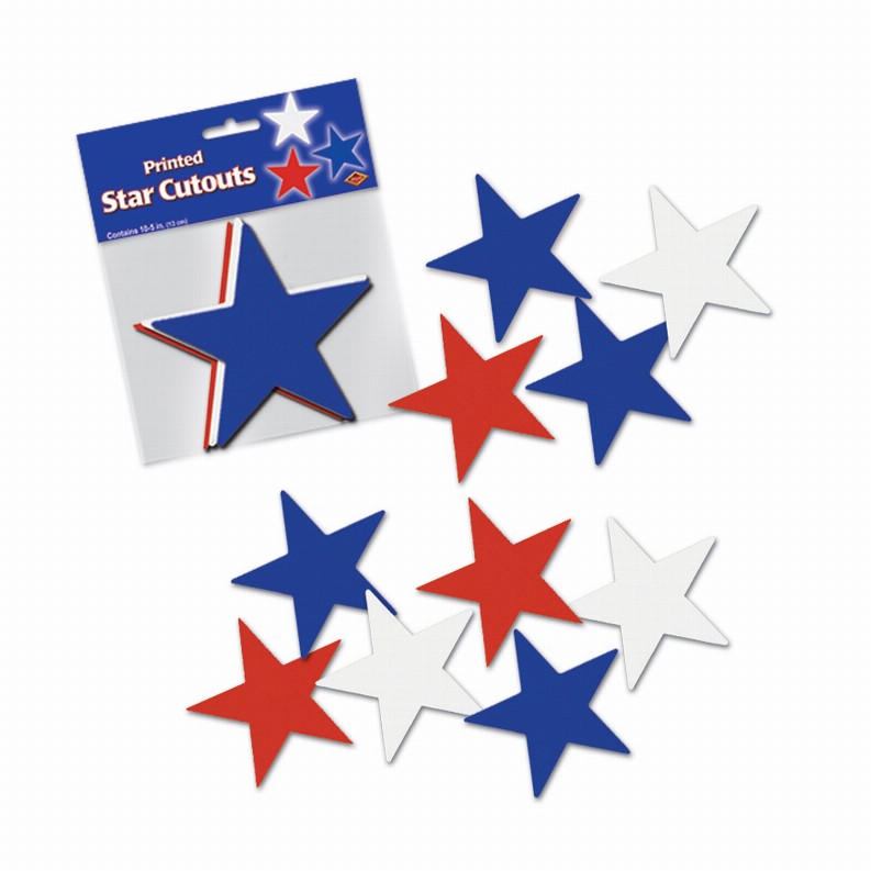 Silhouettes  - Patriotic Star Cutouts