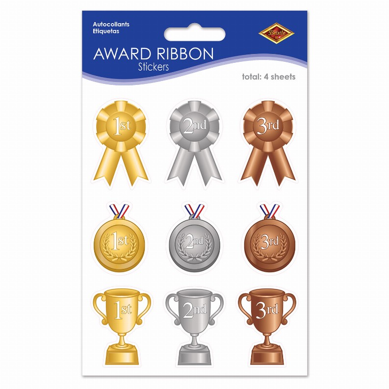 Stickers  - Sports Award Ribbon Stickers