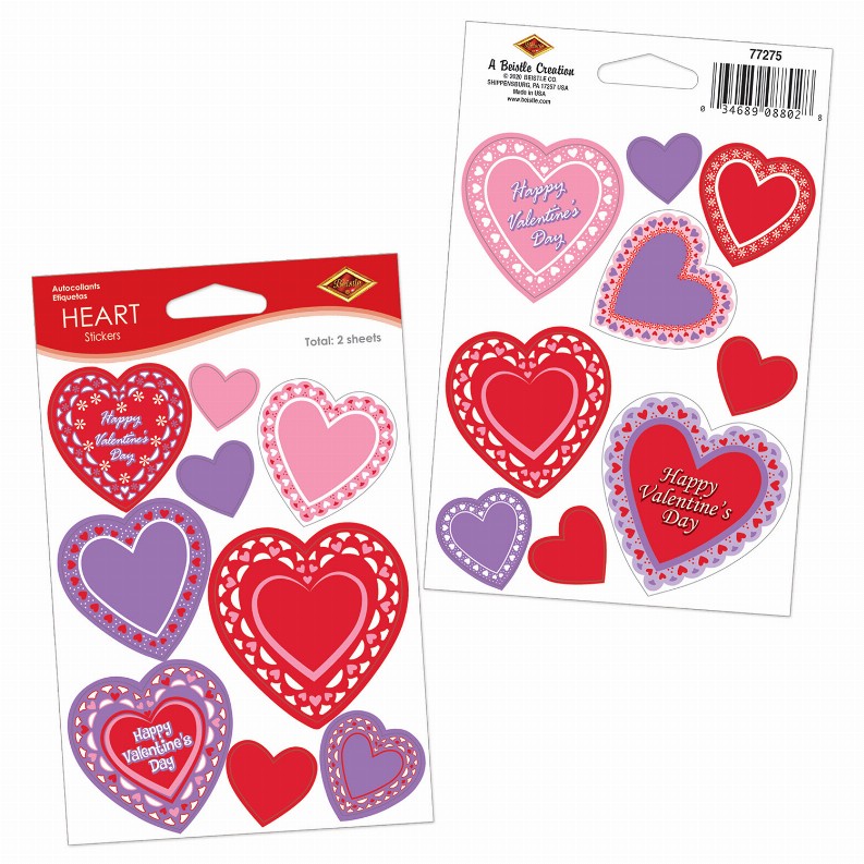 Stickers  - Valentines Heart Stickers
