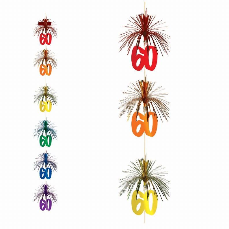 Stringers  - Birthday-Age Specific  60 Firework Stringer