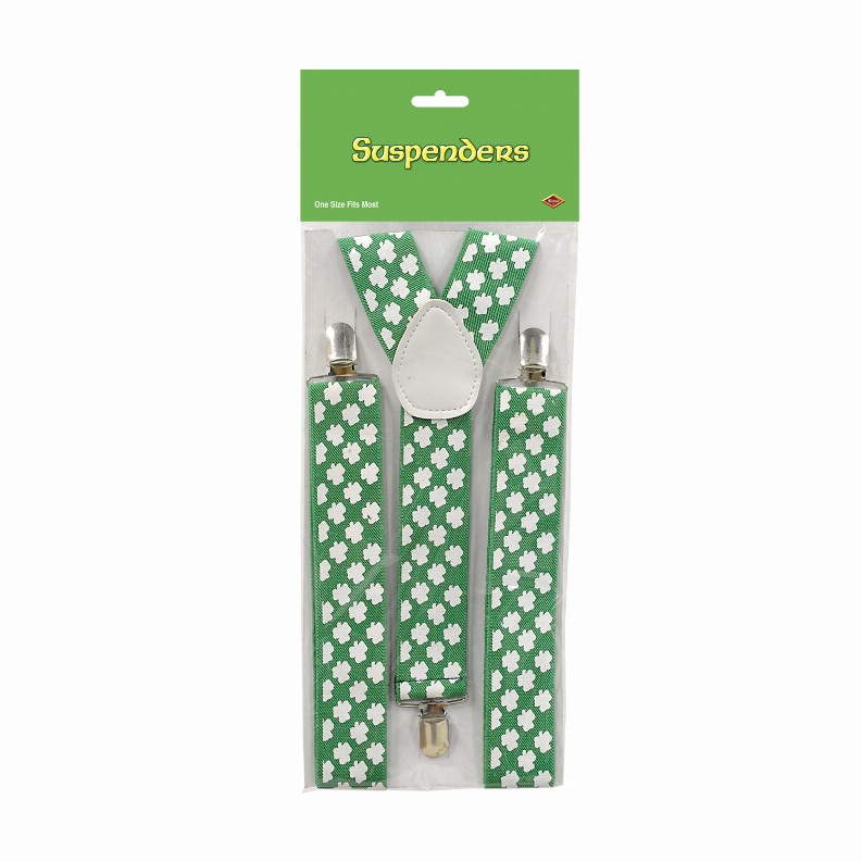 Suspenders  - St. Patricks Shamrock Suspenders