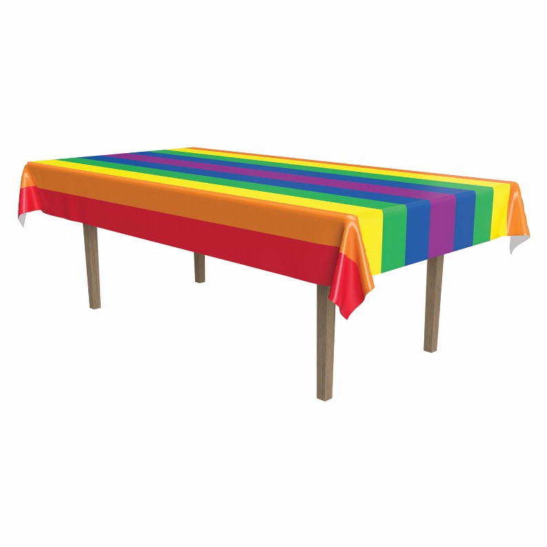 Table Covers 54" x 108"   Patterned Rainbow