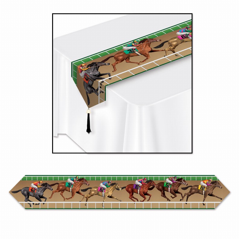 Table Runner  11" x 6  Derby Day Printed