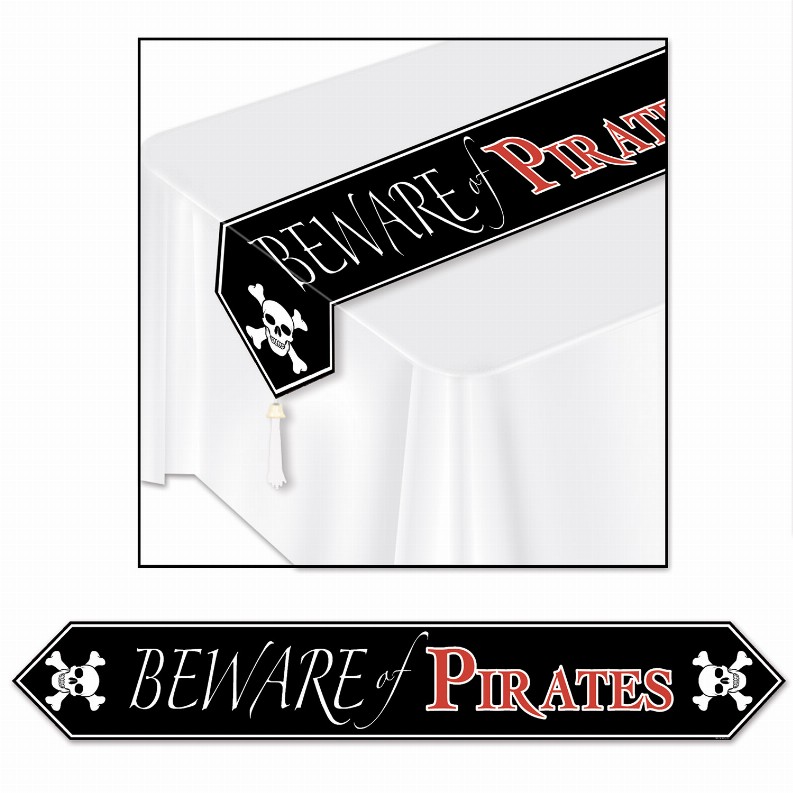 Table Runner  11" x 6  Pirate Printed