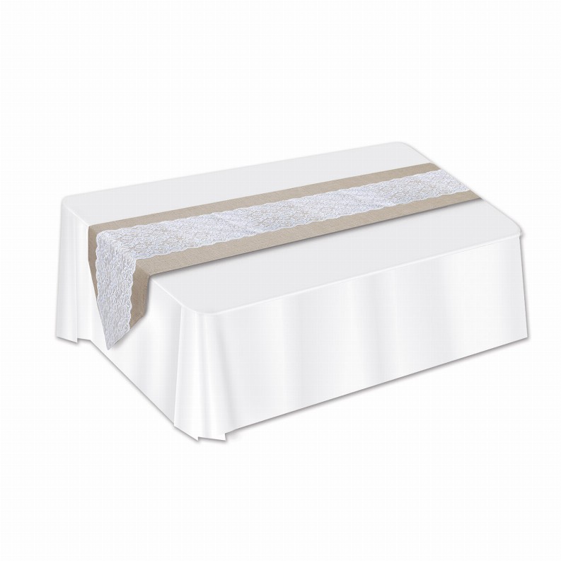 Table Runner  12" x 6  Wedding Fabric