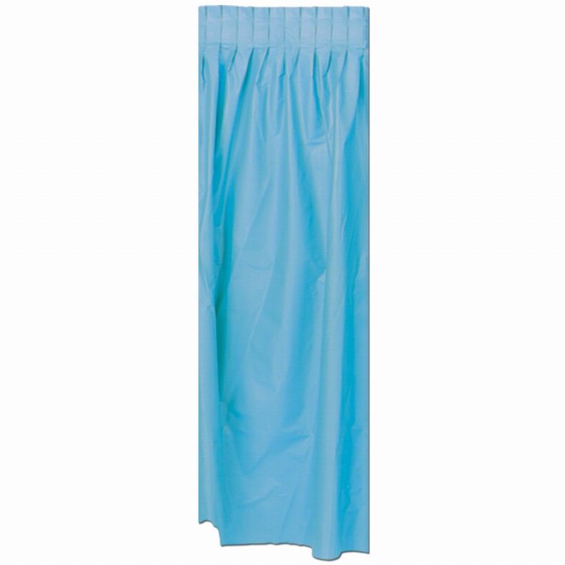 Table Skirts - Plastic  - General Occasion Plastic Table Skirting - Blue; self-adhesive