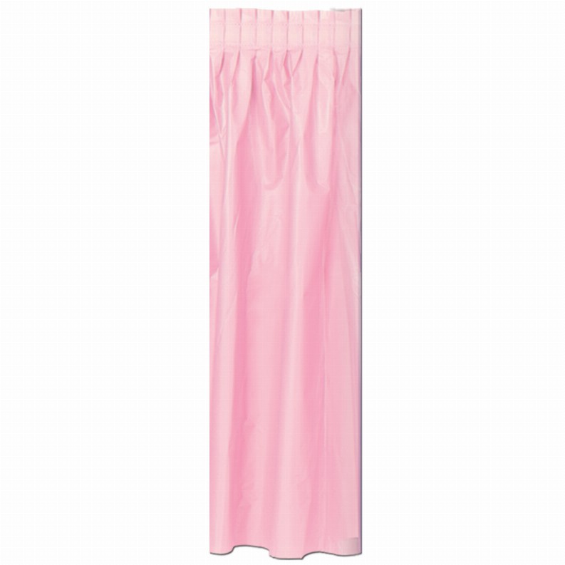 Table Skirts - Plastic  - General Occasion Plastic Table Skirting - pink; self-adhesive
