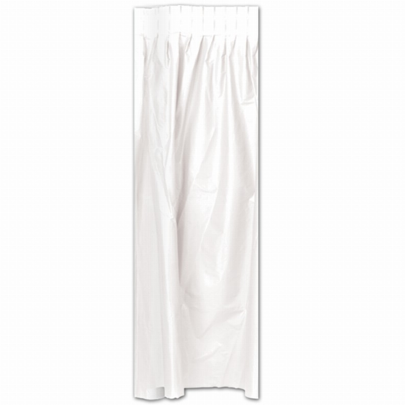 Table Skirts - Plastic  - General Occasion Plastic Table Skirting - white; self-adhesive