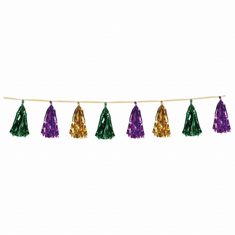 Tassel Garlands  - Mardi Gras Metallic Tassel Garland