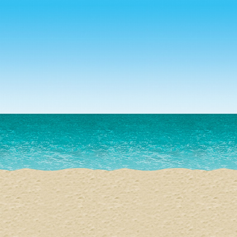 Themed Backdrops - Luau Ocean & Beach Backdrop
