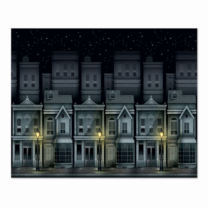 Themed Backdrops - Sherlock Holmes Victorian Townscape Backdrop