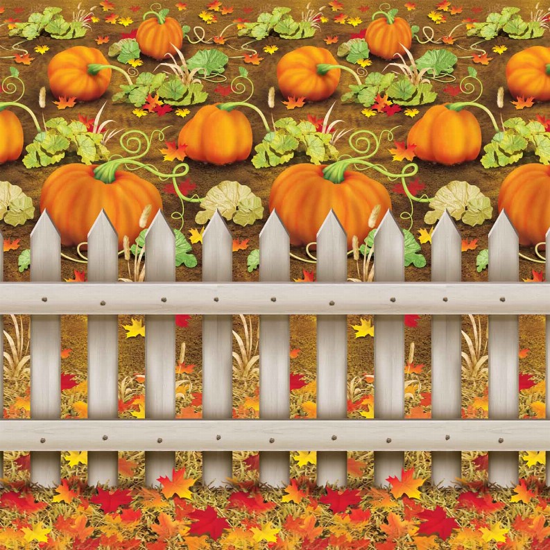 Themed Backdrops - Thanksgiving/Fall Pumpkin Patch Backdrop