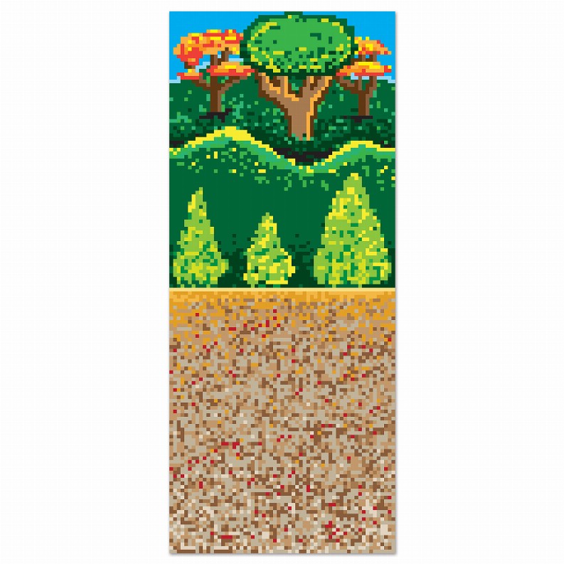Themed Backdrops - 8-Bit Forest 8-Bit Backdrop