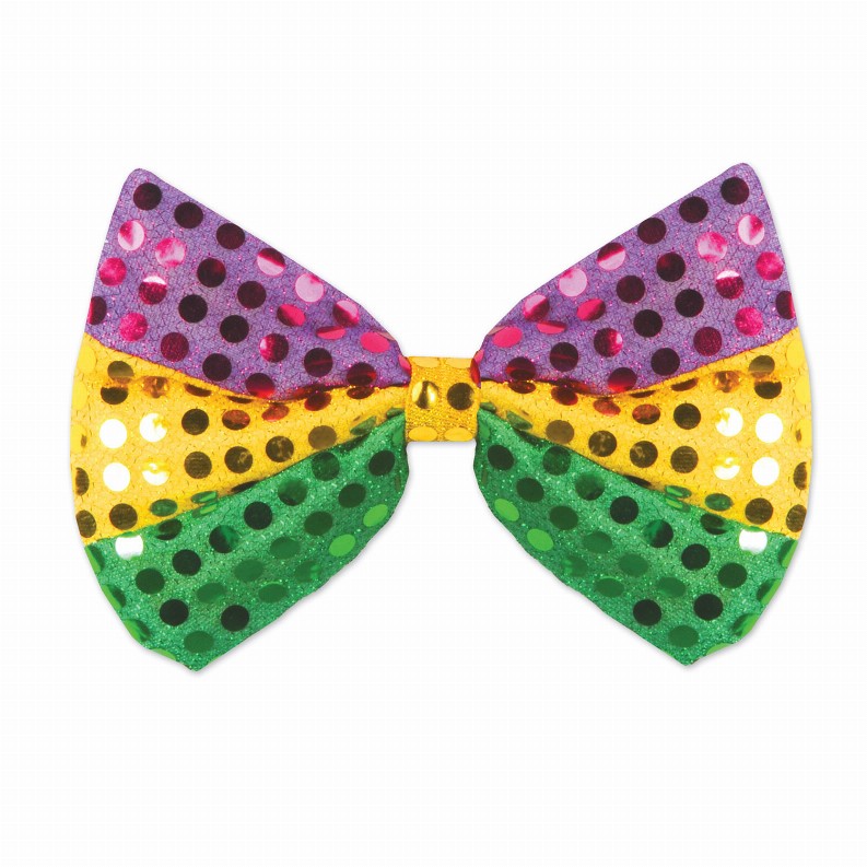 Ties  - Mardi Gras Glitz 'N Gleam Bow Tie