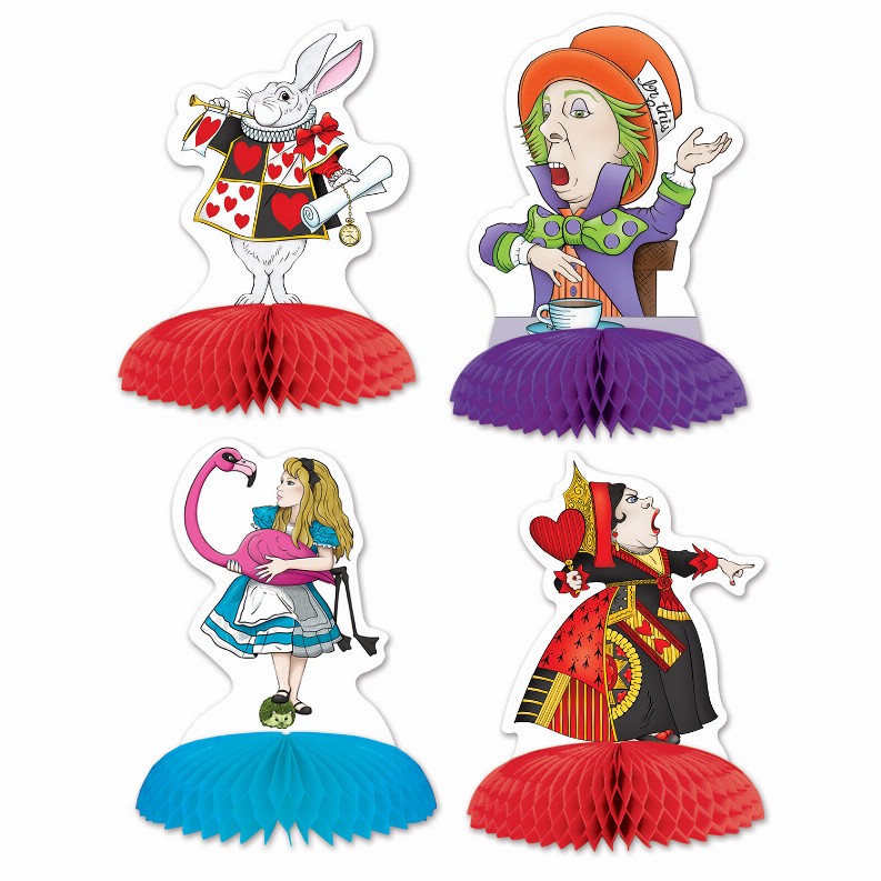 Tissue Style Centerpiece - Multicolor Alice In Wonderland Tissue Alice In Wonderland Mini