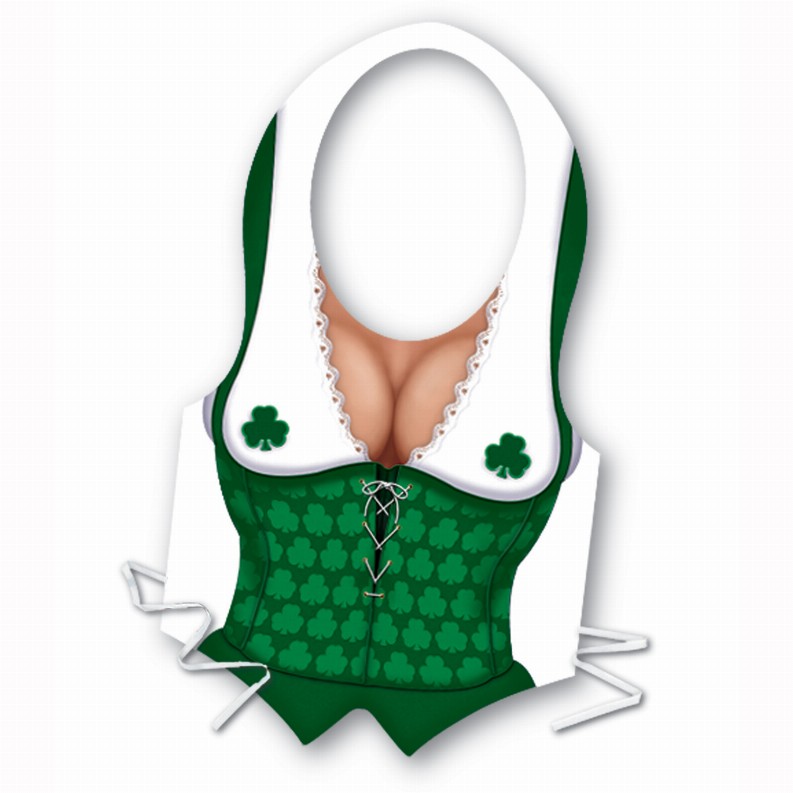 Vests  - St. Patricks Packaged Plastic Irish Miss Vest