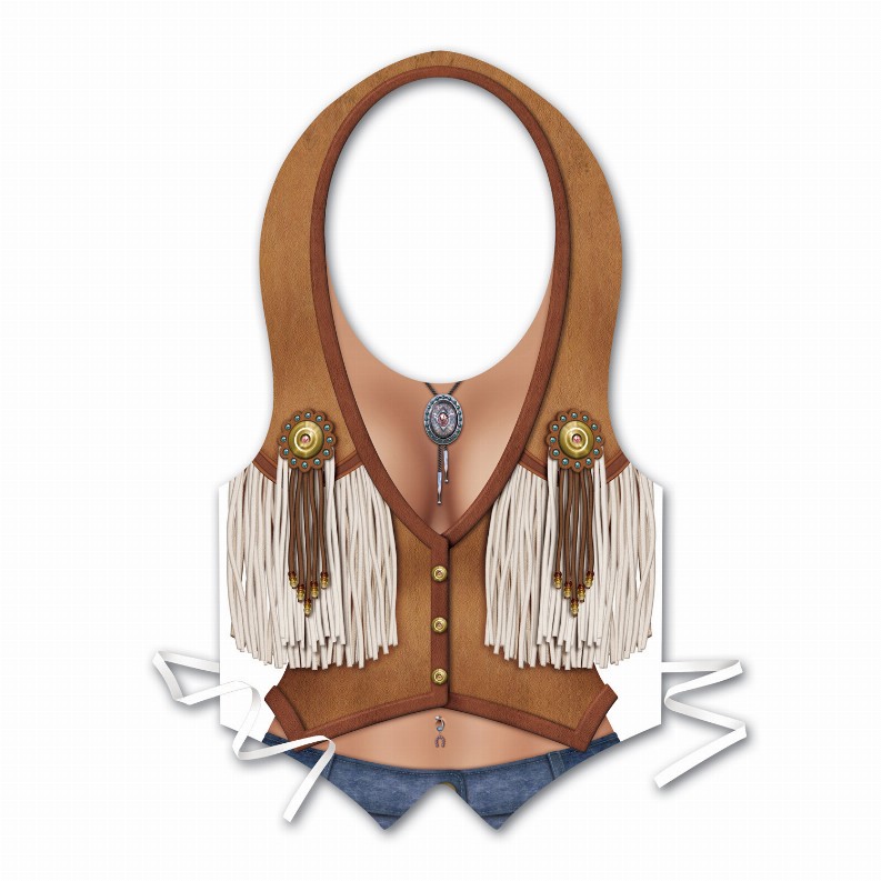 Vests  - Western Plastic Cowgirl Vest