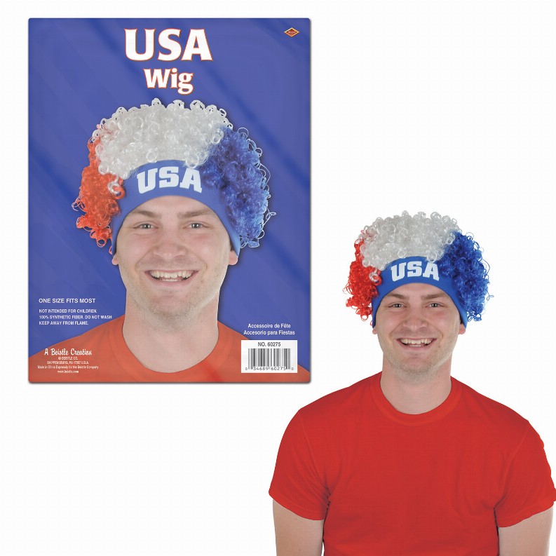 Wigs  - Patriotic USA Wig