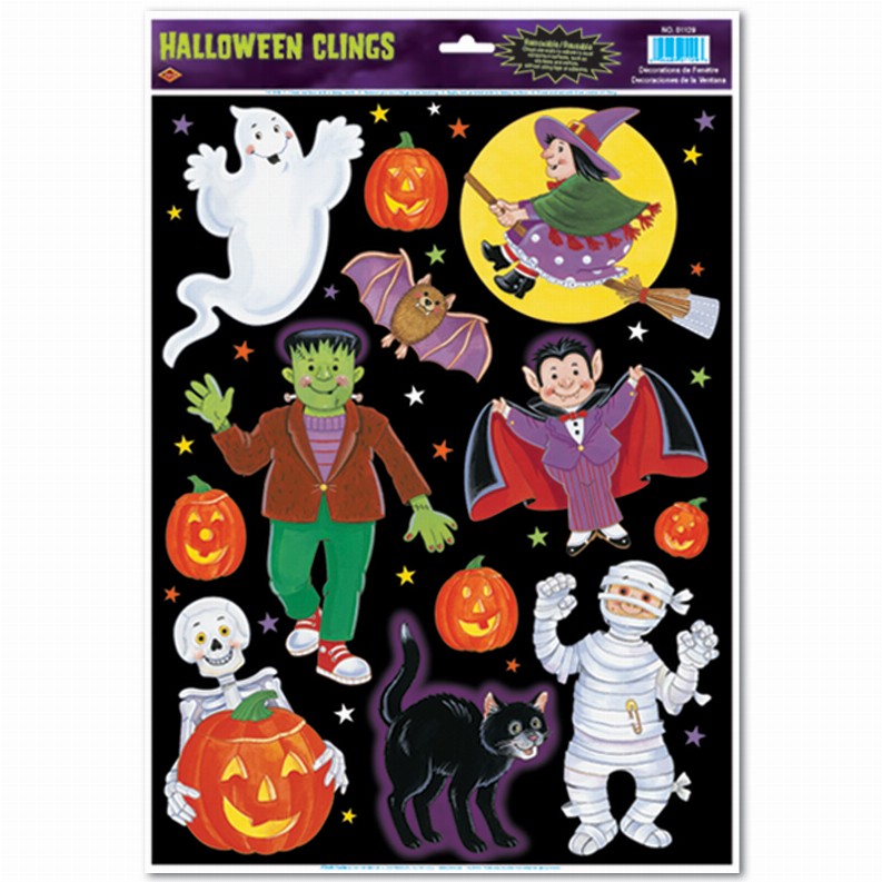 Window Clings  - Halloween Halloween Character Clings