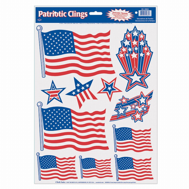 Window Clings  - Patriotic Patriotic Clings