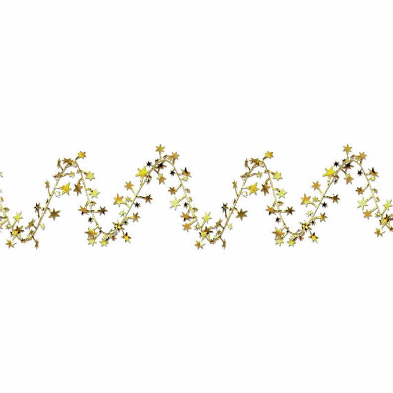 Wire Garland  - General Occasion Gold Gleam 'N Flex Star Garland