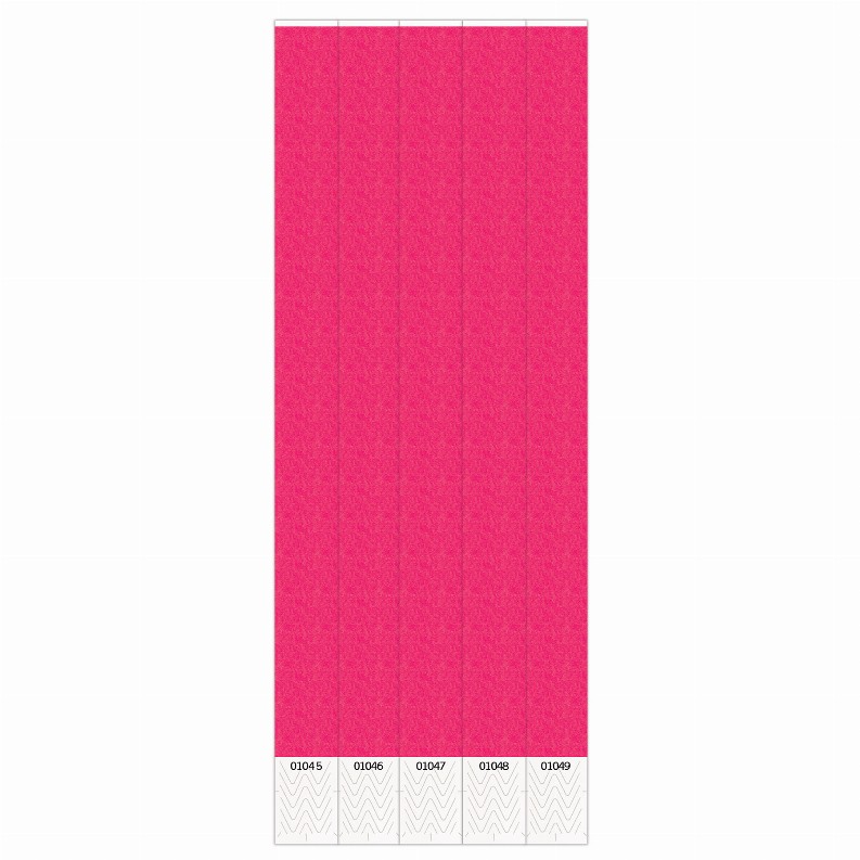 Wristbands  - General Occasion Solid Color Wristbands - Neon Pink