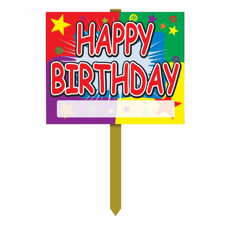 Yard Signs  - Birthday Happy Birthday Yard Sign 2