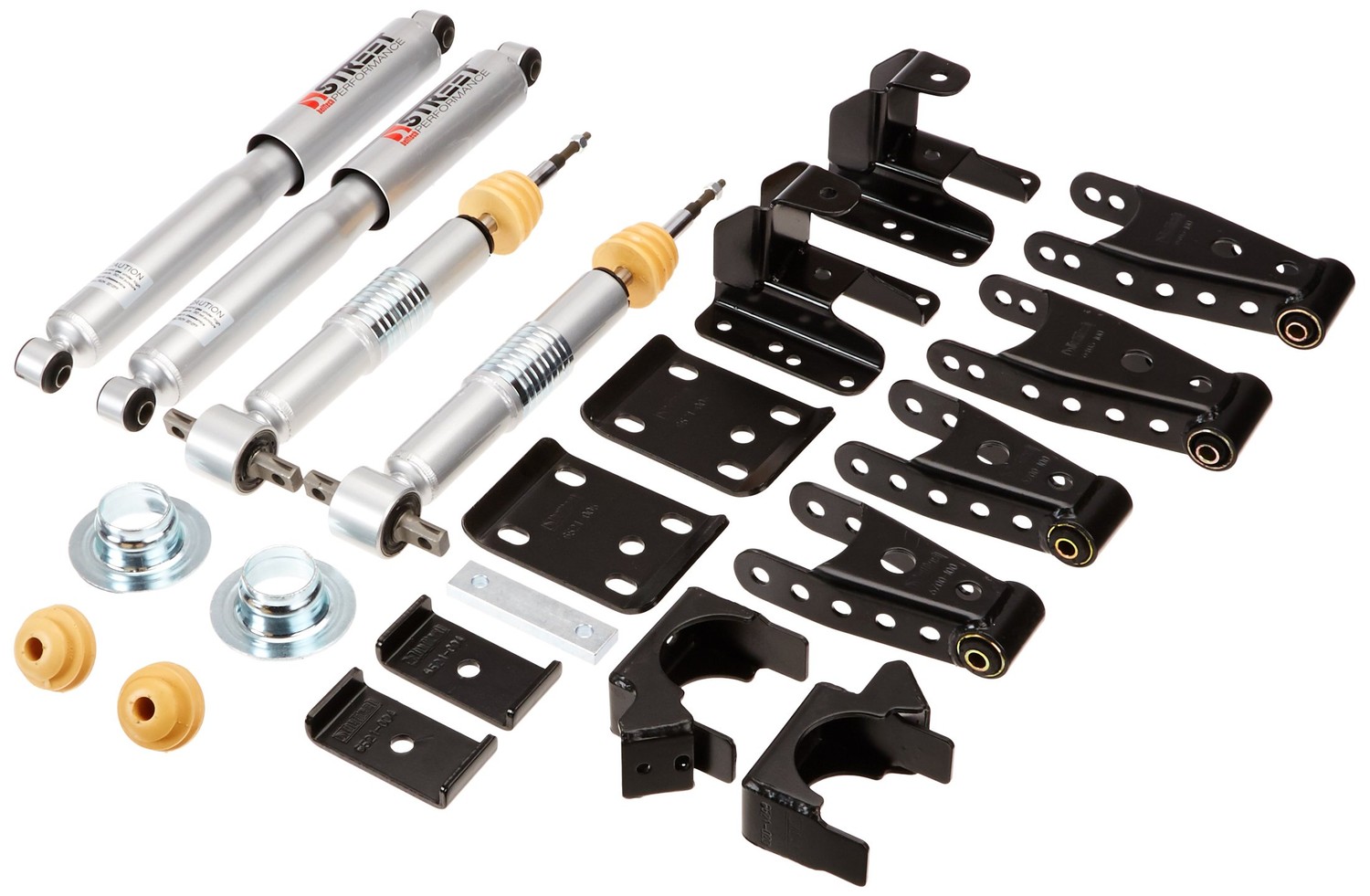 07-13GM SILVERADO/SIERRA (ALL CABS, 2WD/4WD) 2 F/4 R W/ SP SHOCKS LOWERING KIT