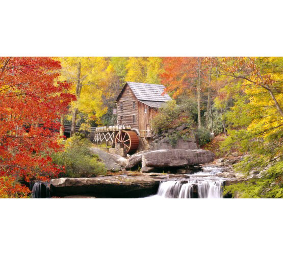 Biggies Wall Mural - Water Wheel - Large