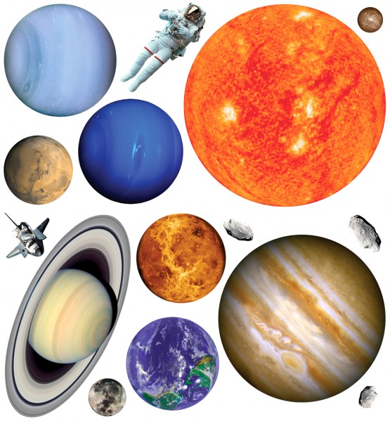 Biggies Wall Stickies - Planets