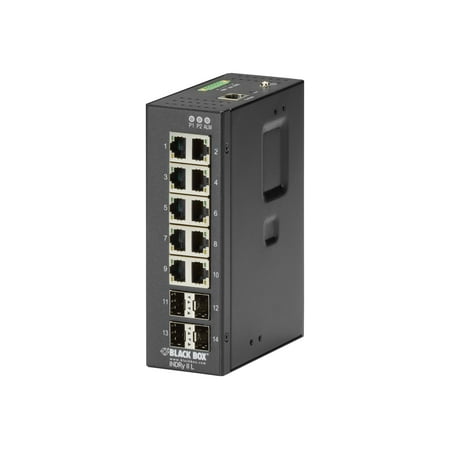 10P RJ45 4P SFP IND MGD SWITCH